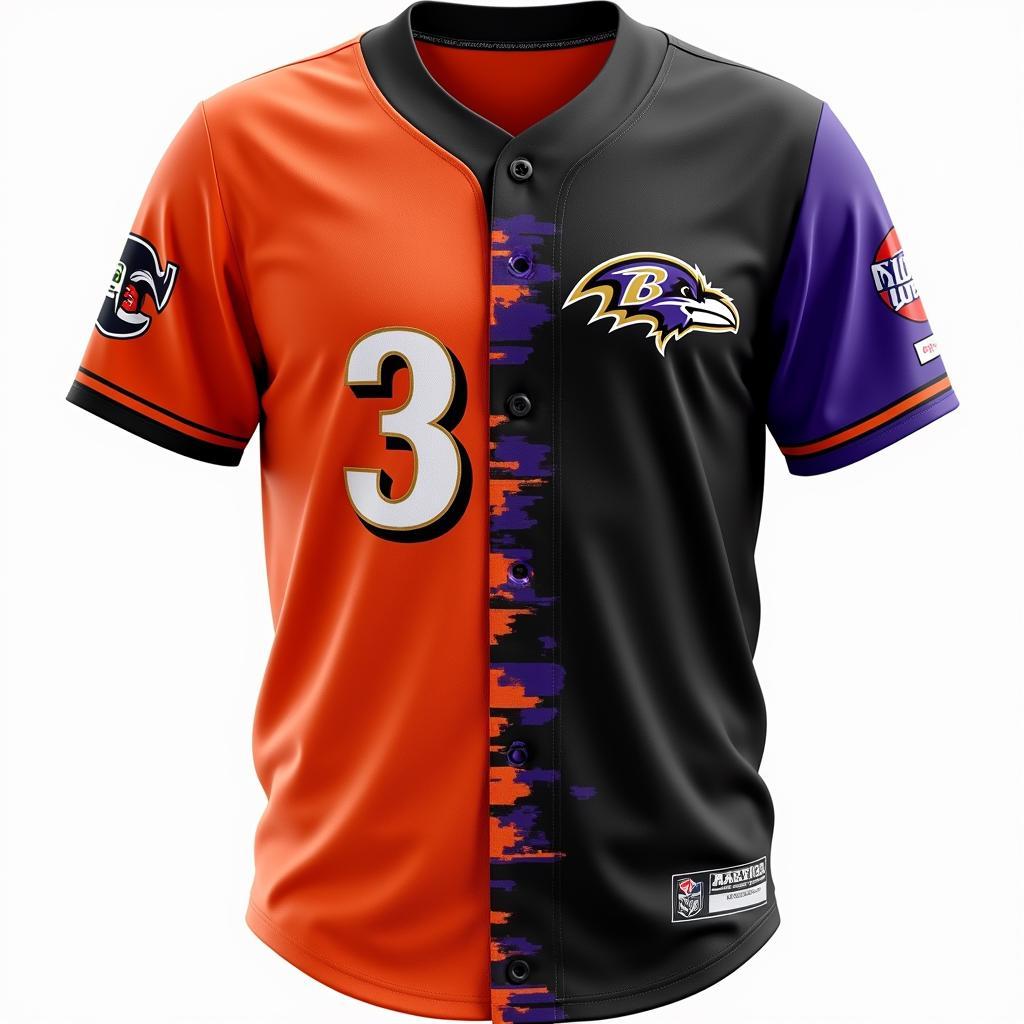 Custom Orioles Ravens Jersey Design