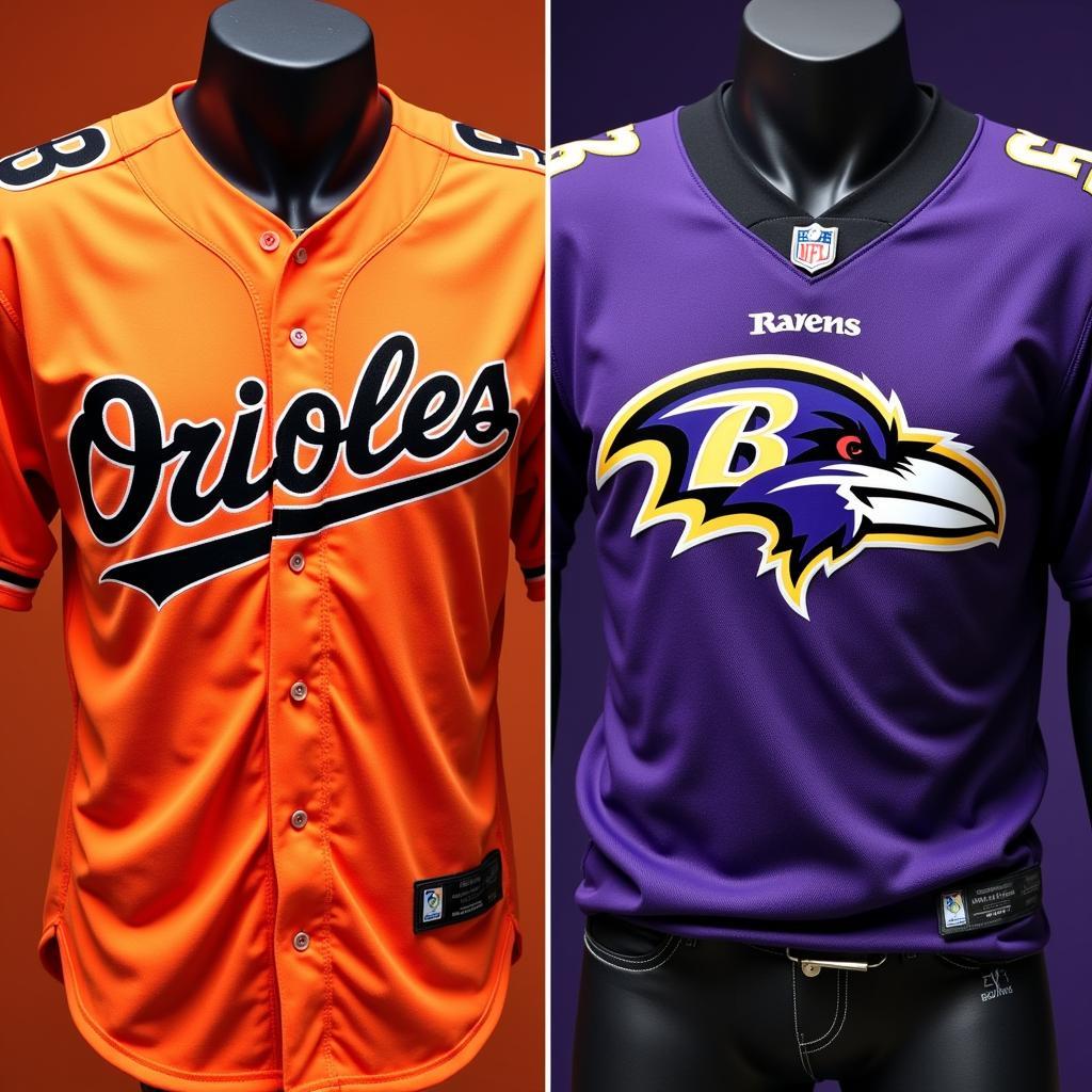 Official Orioles and Ravens Jerseys