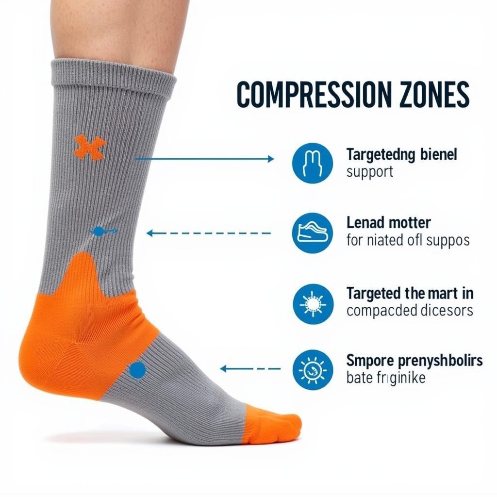 OS 1 Socks Compression Zones