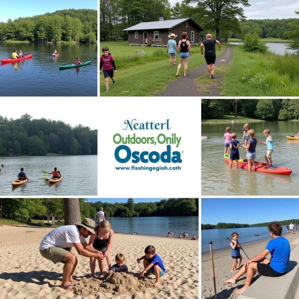 Oscoda Outdoor Events Collage