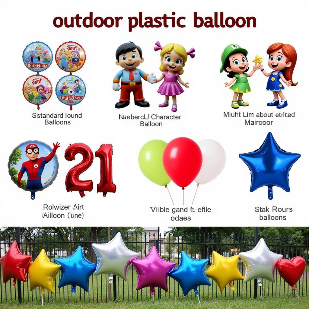 Different Types of Outdoor Plastic Balloons