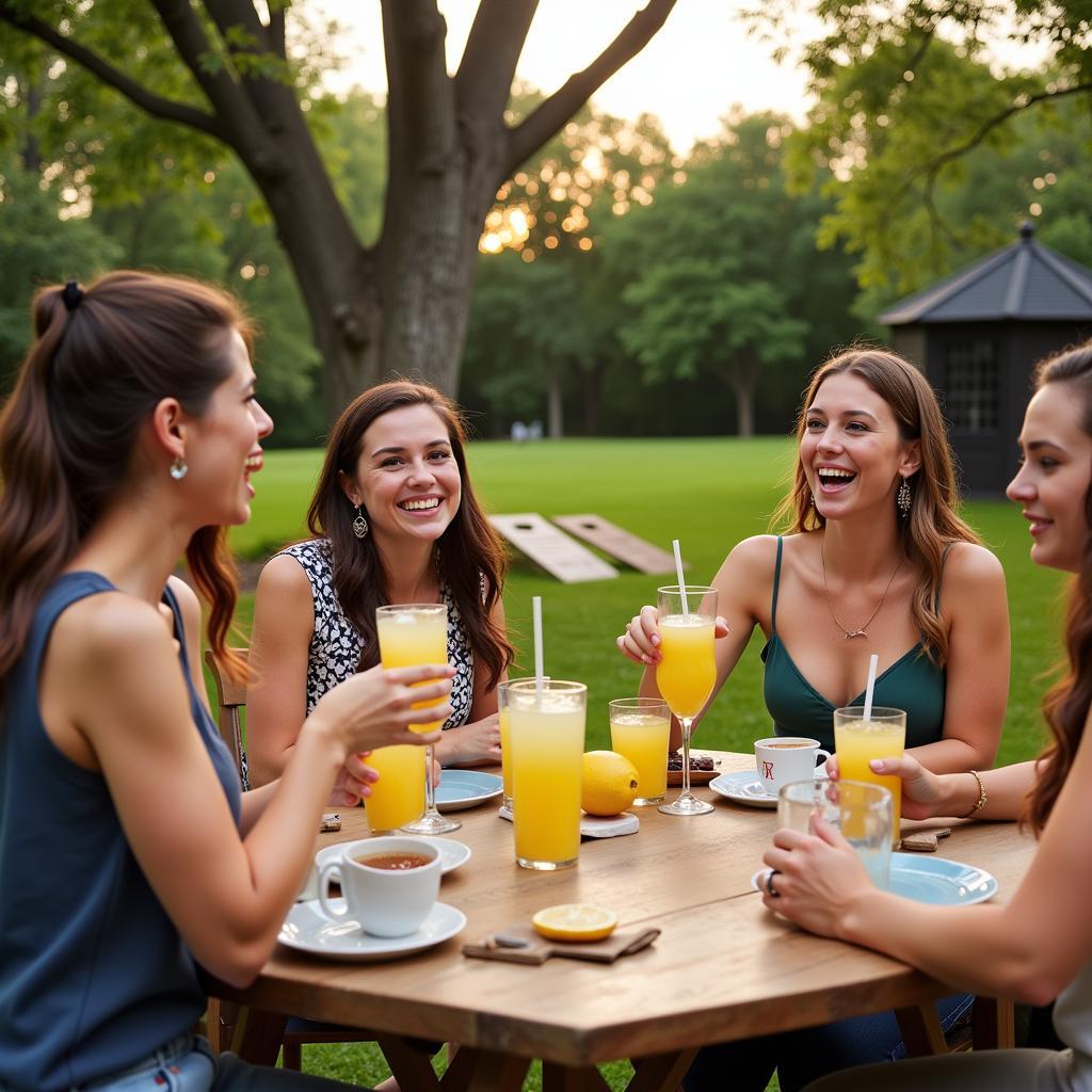 Enjoying Hard Lemonade at a Summer Gathering