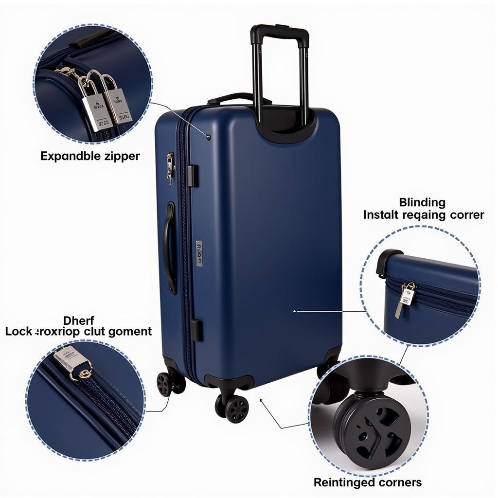 Close-up of Pacific Coast Soft-Sided Luggage Features