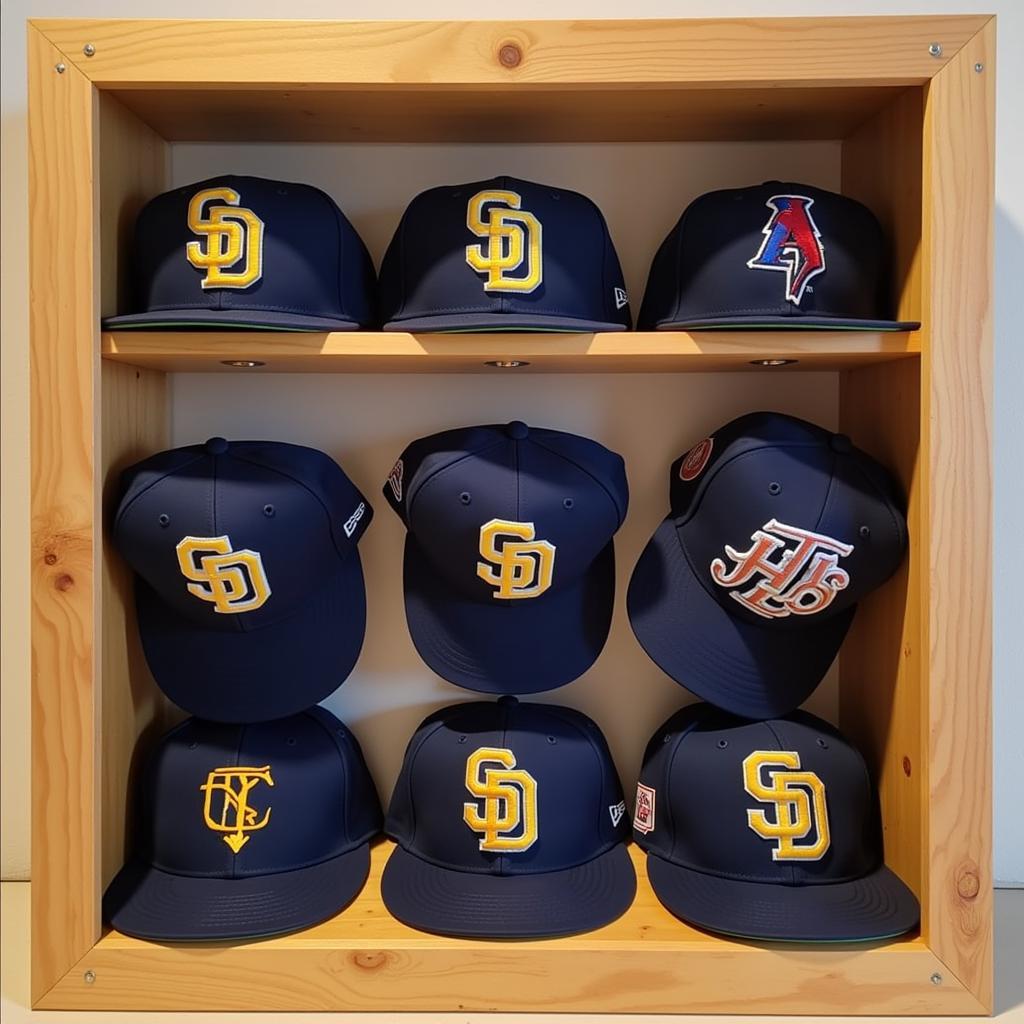 Padres Fitted Hat Display Case