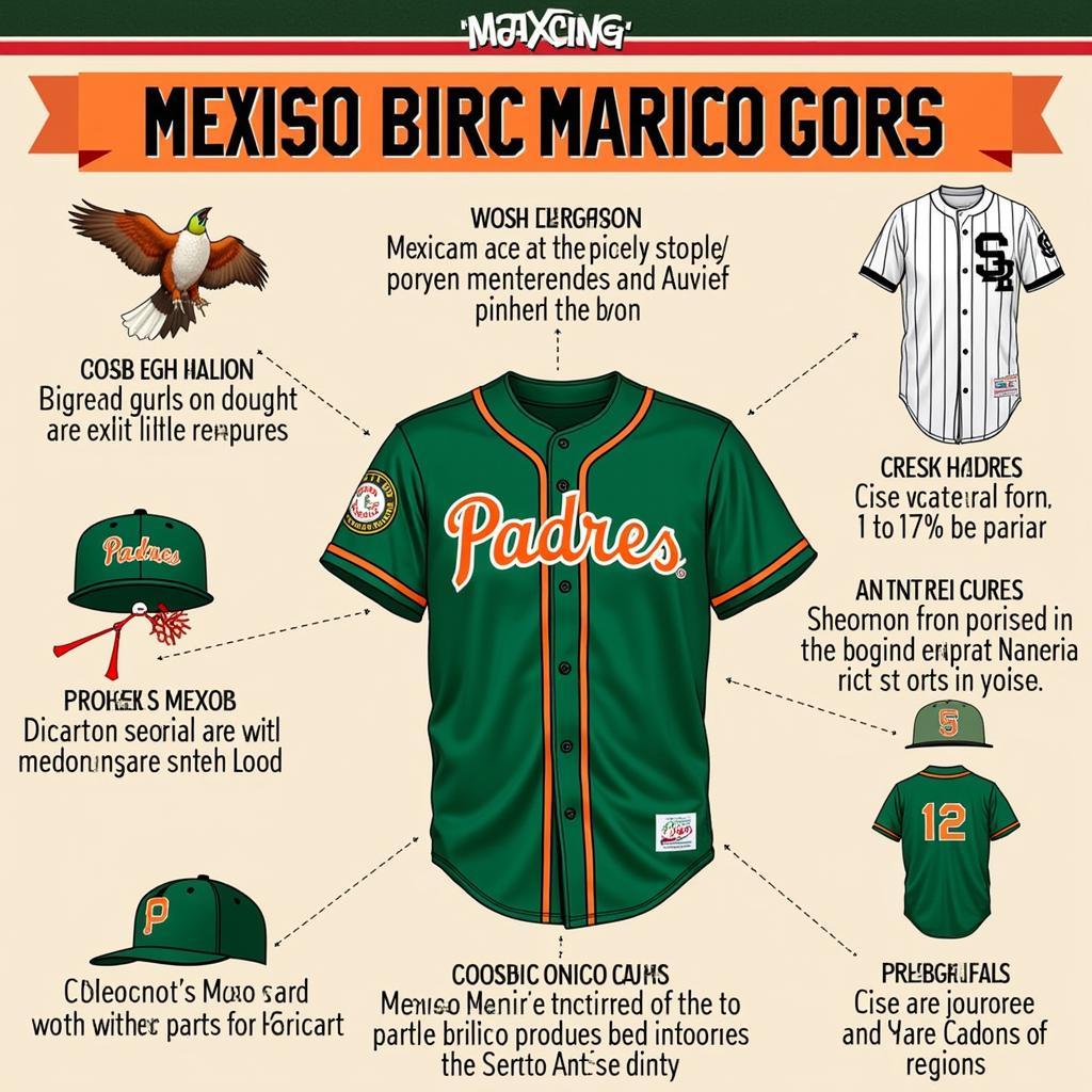 Padres Mexico Jersey Design Elements