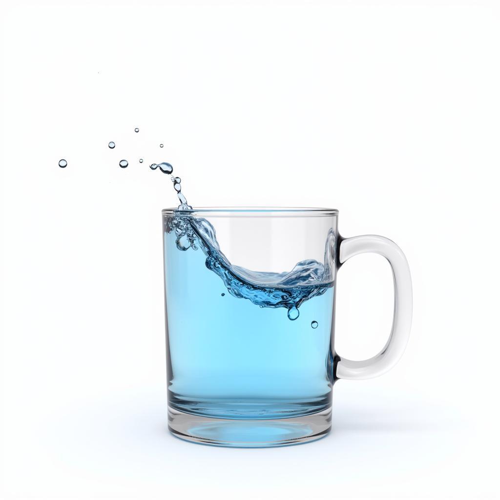 Artistic concept of "paint water not paint water mugs"