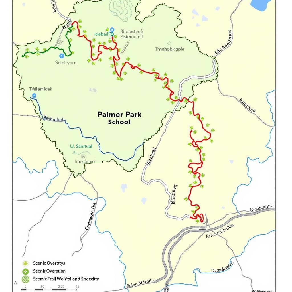 Detailed Palmer Park Trail Map