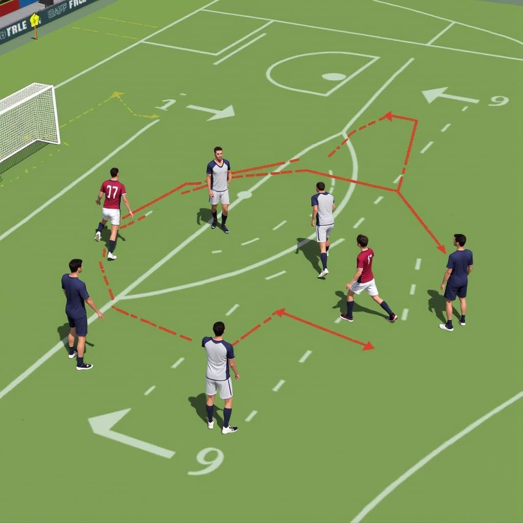 Practicing Para Clear Passing Drills in Football Training