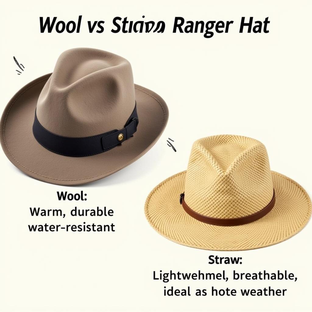 Park Ranger Hat Materials: Wool vs. Straw