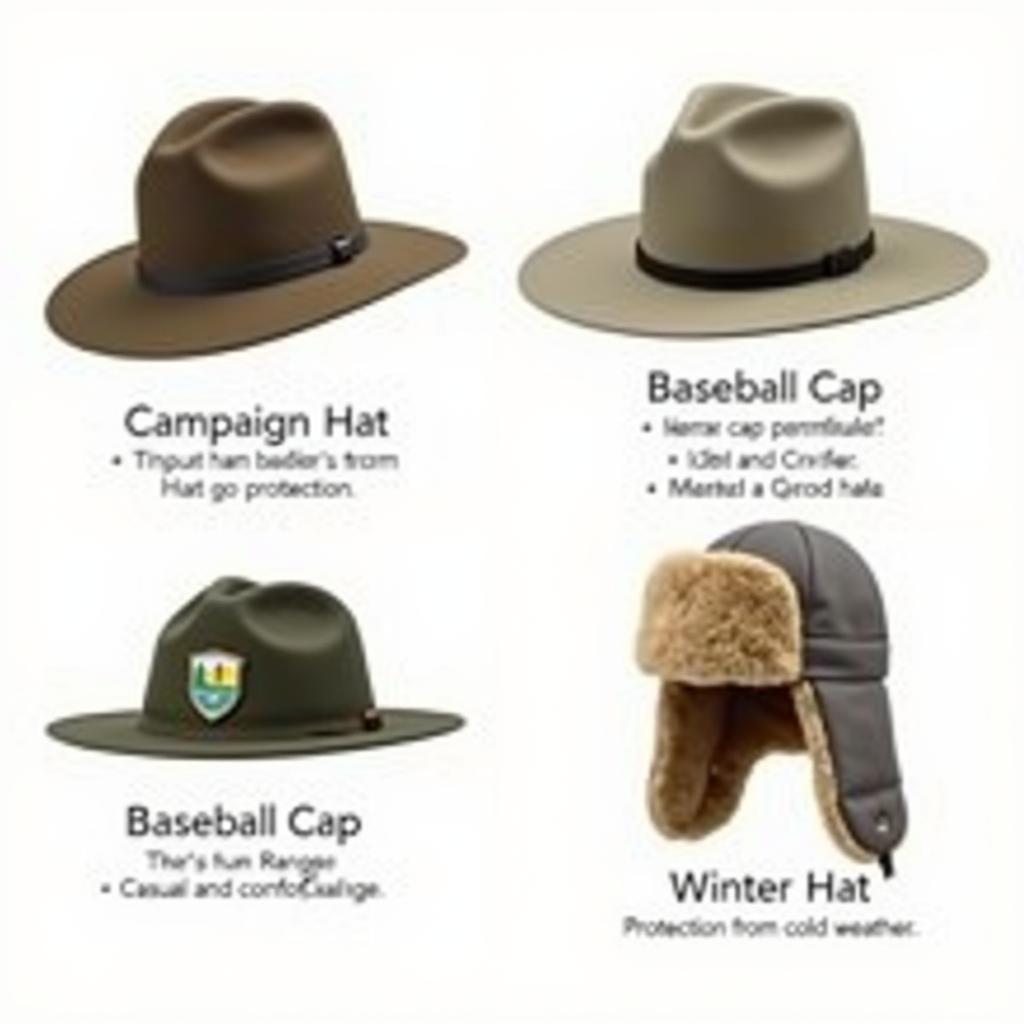 Different Park Ranger Hat Styles