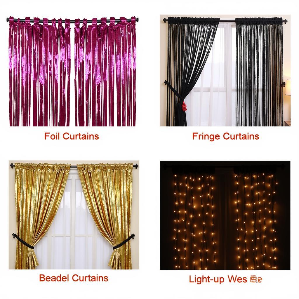 Party Curtain Types for Different Events