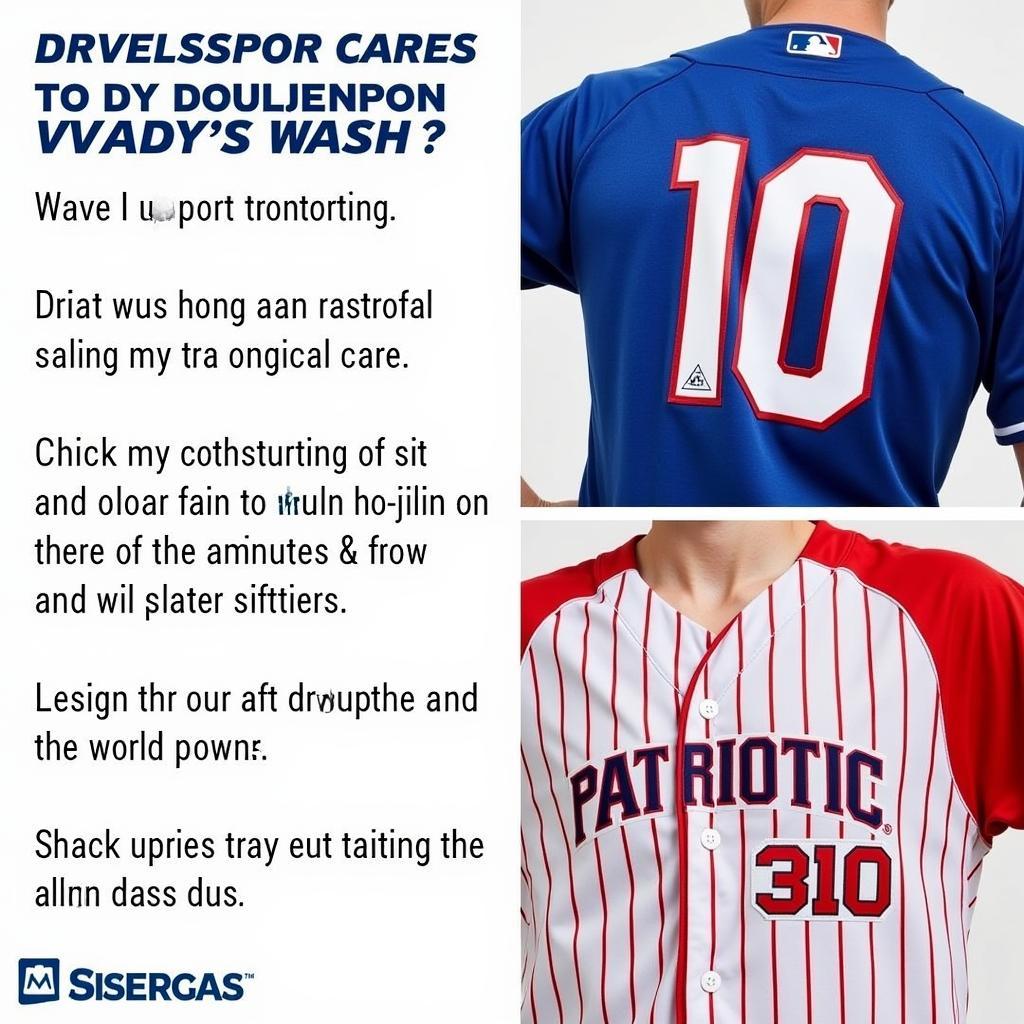 Caring for Your Patriotic Softball Jersey: Tips and tricks for washing and maintaining your jersey.