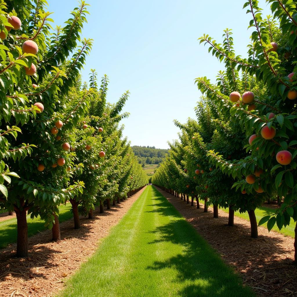 Pat's Peaches Orchard in full bloom