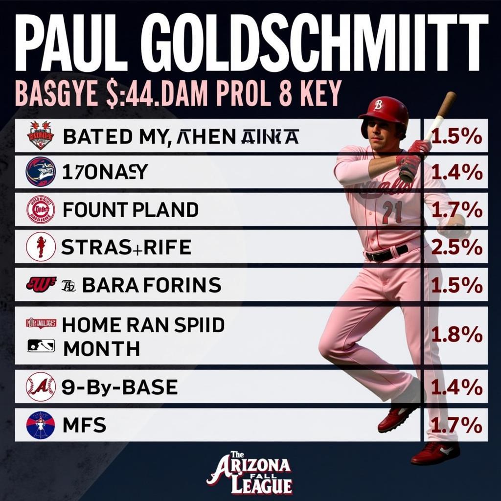 Paul Goldschmidt's 2010 AFL Batting Statistics