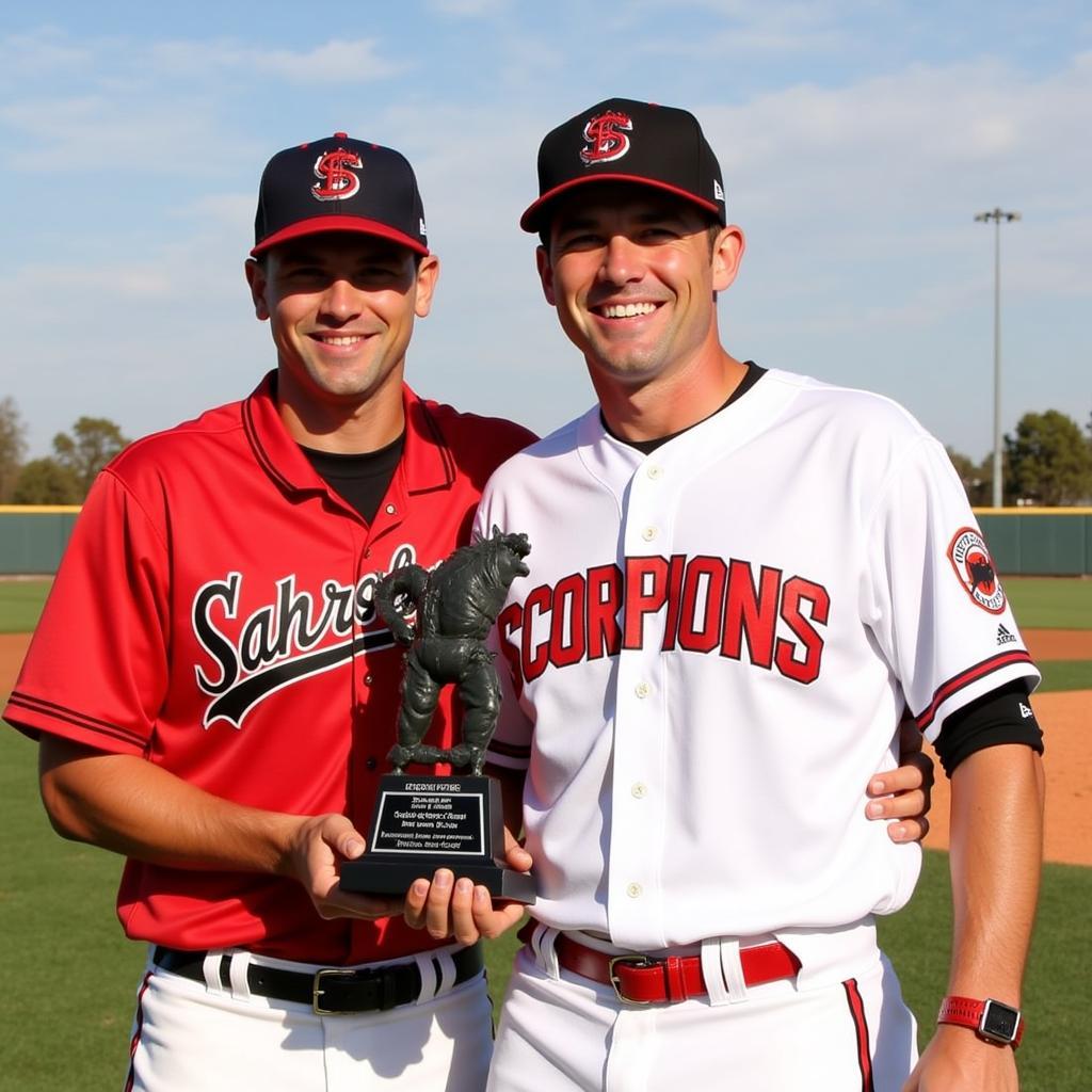 Paul Goldschmidt Receiving the Ranch Rookie Award