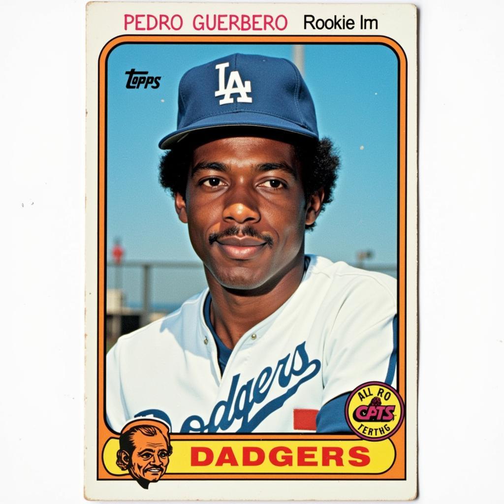 Pedro Guerrero Topps 1977 Rookie Card