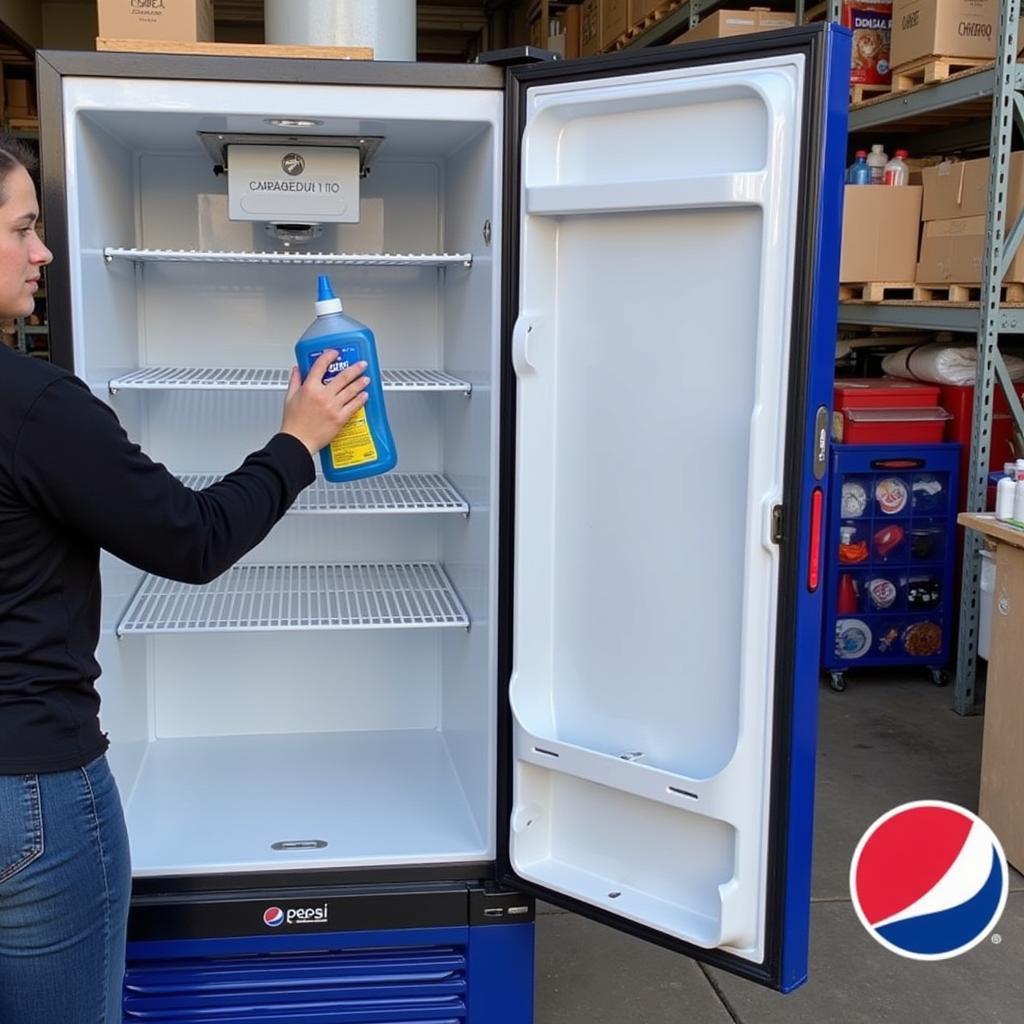 Pepsi Cooler Maintenance and Cleaning