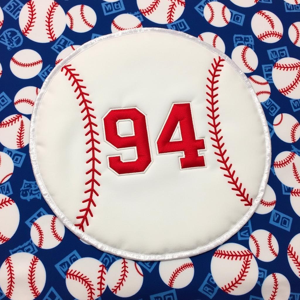 Personalized Baseball Blanket with Custom Name and Number