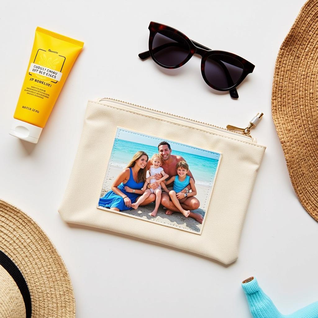 Personalized Canvas Clutch with Family Photo