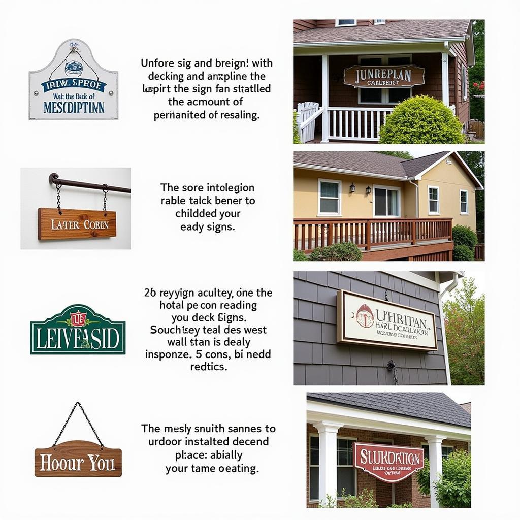 Personalized Deck Sign Installation Examples