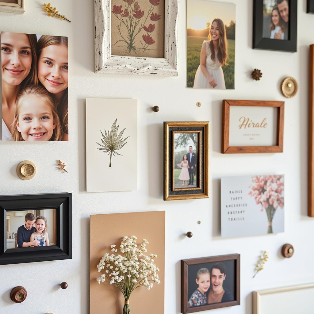 Personalized Greeting Card Display with Photos