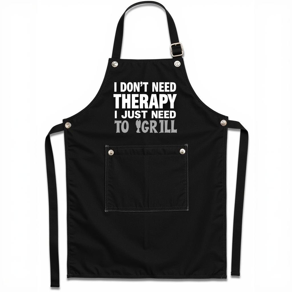 Personalized Grill Apron with Funny Saying