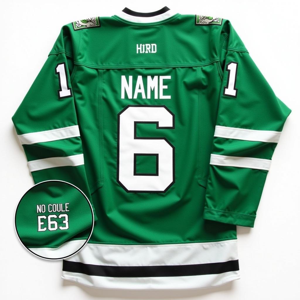 Personalized Irish Hockey Jersey with Name and Number