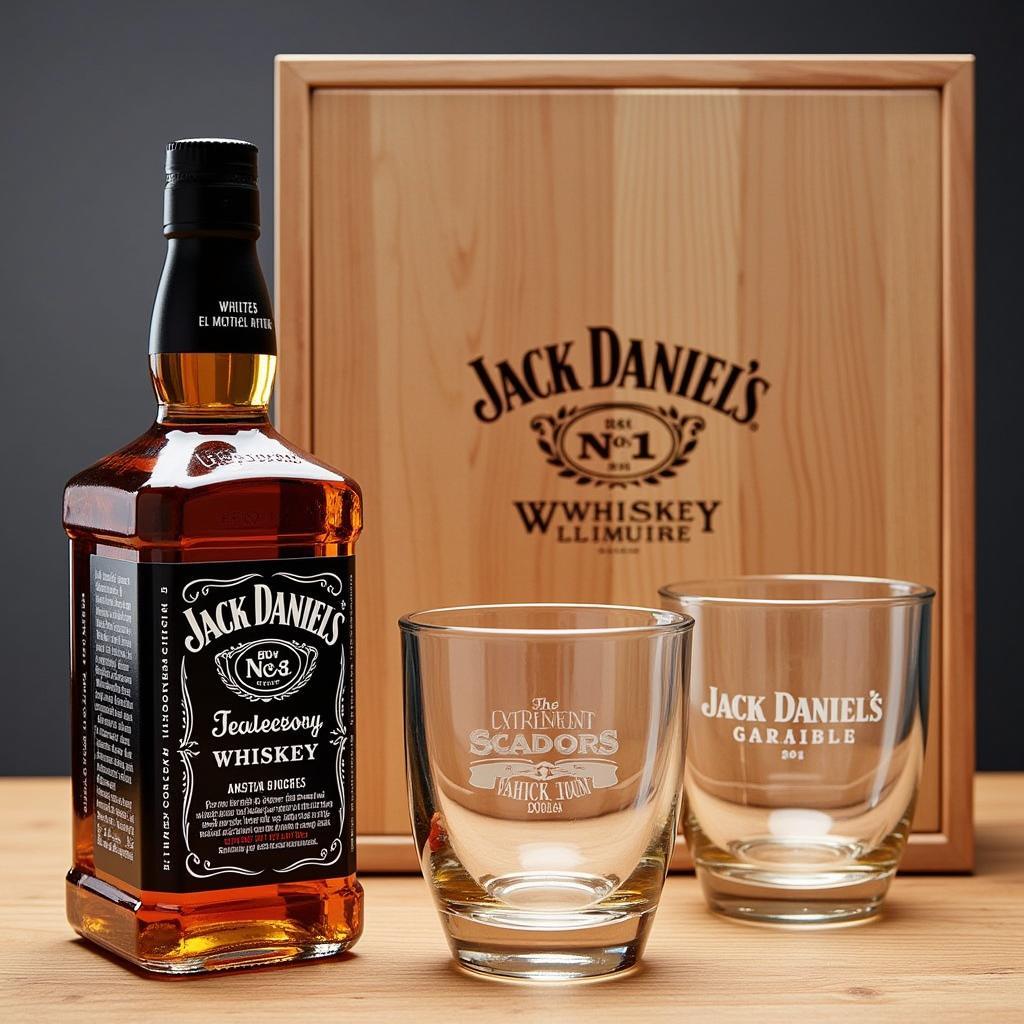 Personalized Jack Daniels Whiskey Gift Set