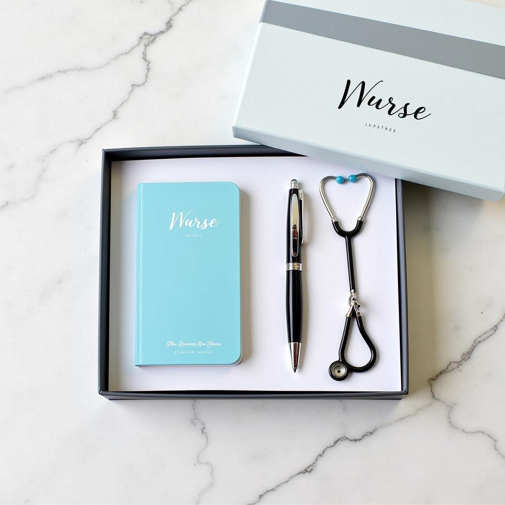 Personalized nurse pen gift set.