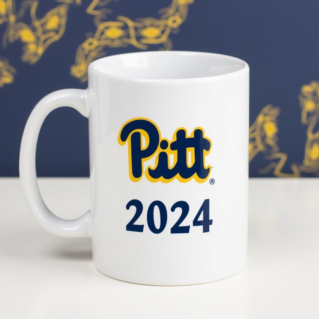 Personalized Pitt Coffee Mug with Graduation Year