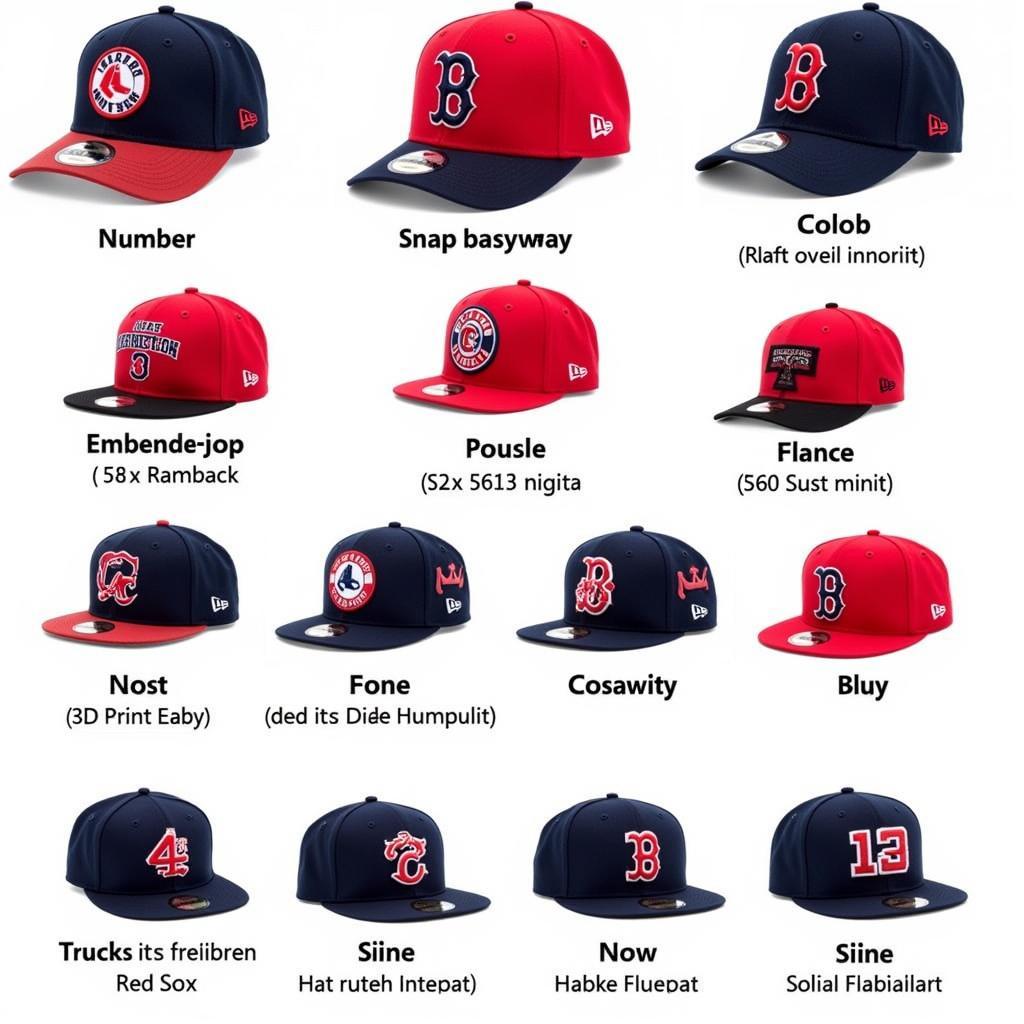 Personalized Red Sox Hat Styles