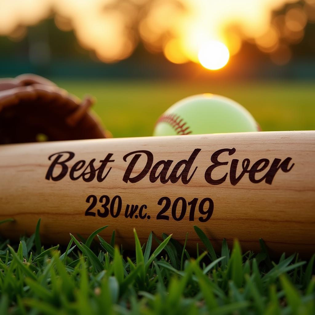 Personalized Softball Bat for Father's Day