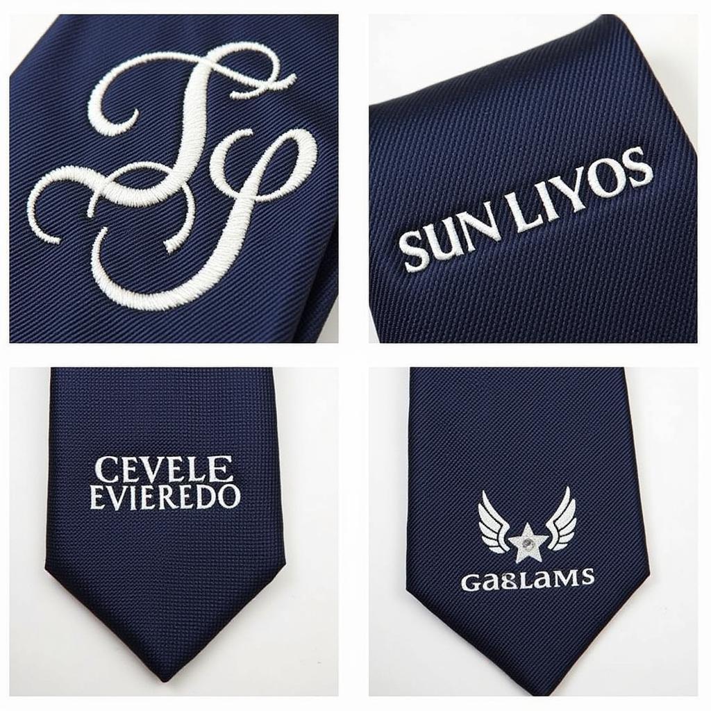 Personalized Tie Monogram and Embroidery Options