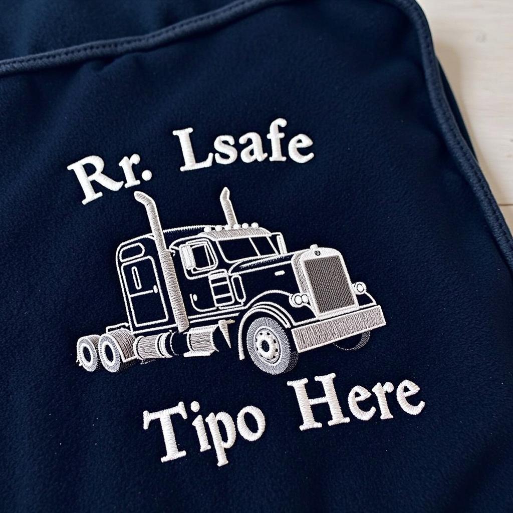 Embroidered Personalized Truck Blanket