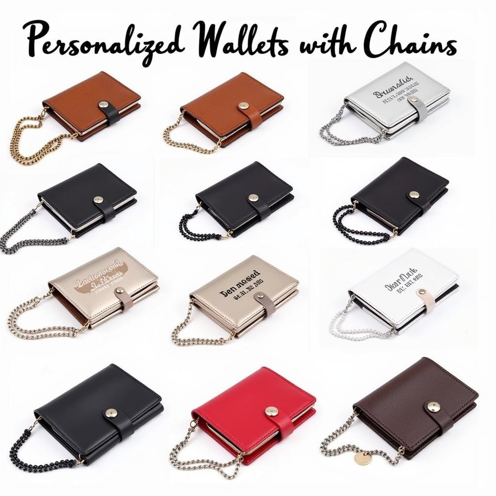 Different Styles of Personalized Wallets with Chains