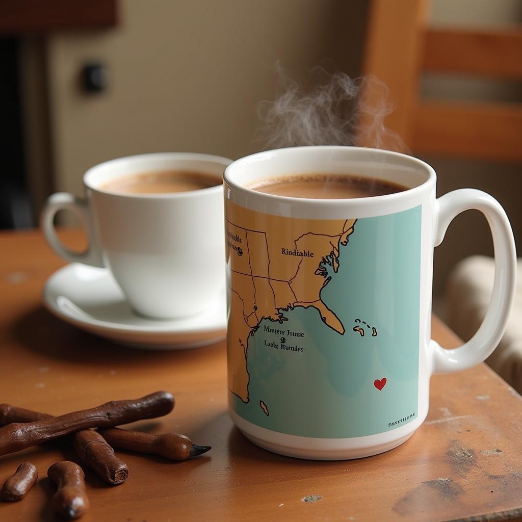 Personalized "Where We Met" Map Mug