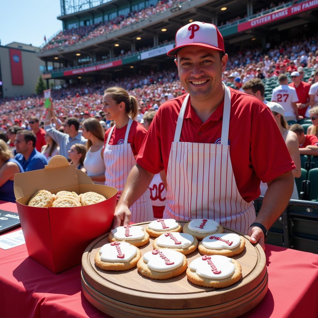 Phillies Cookies at the Stadium