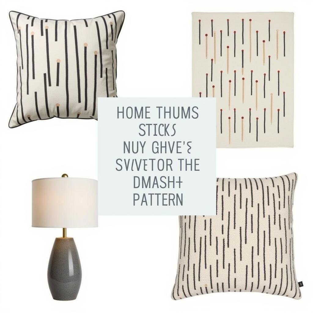 Pick Up Sticks Patterned Home Decor Accessories