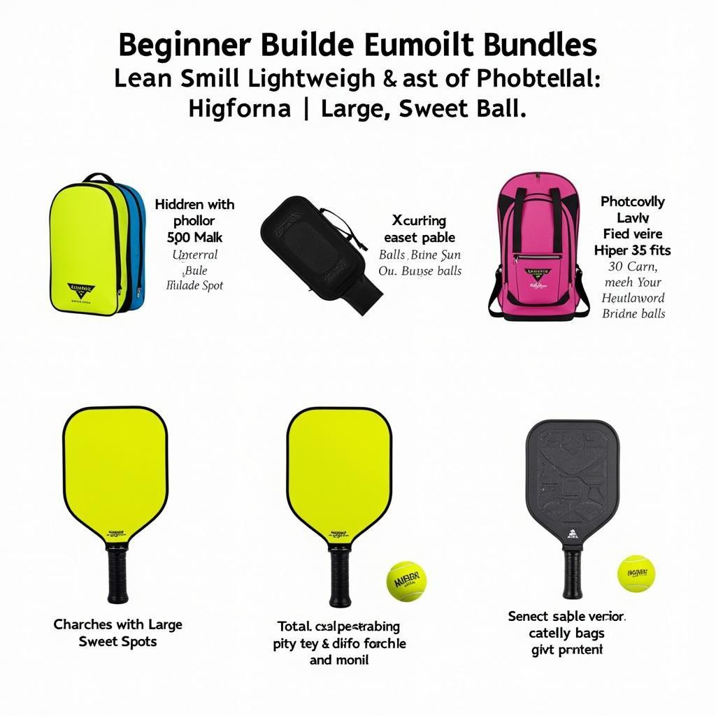 Beginner Pickleball Paddle Bundles