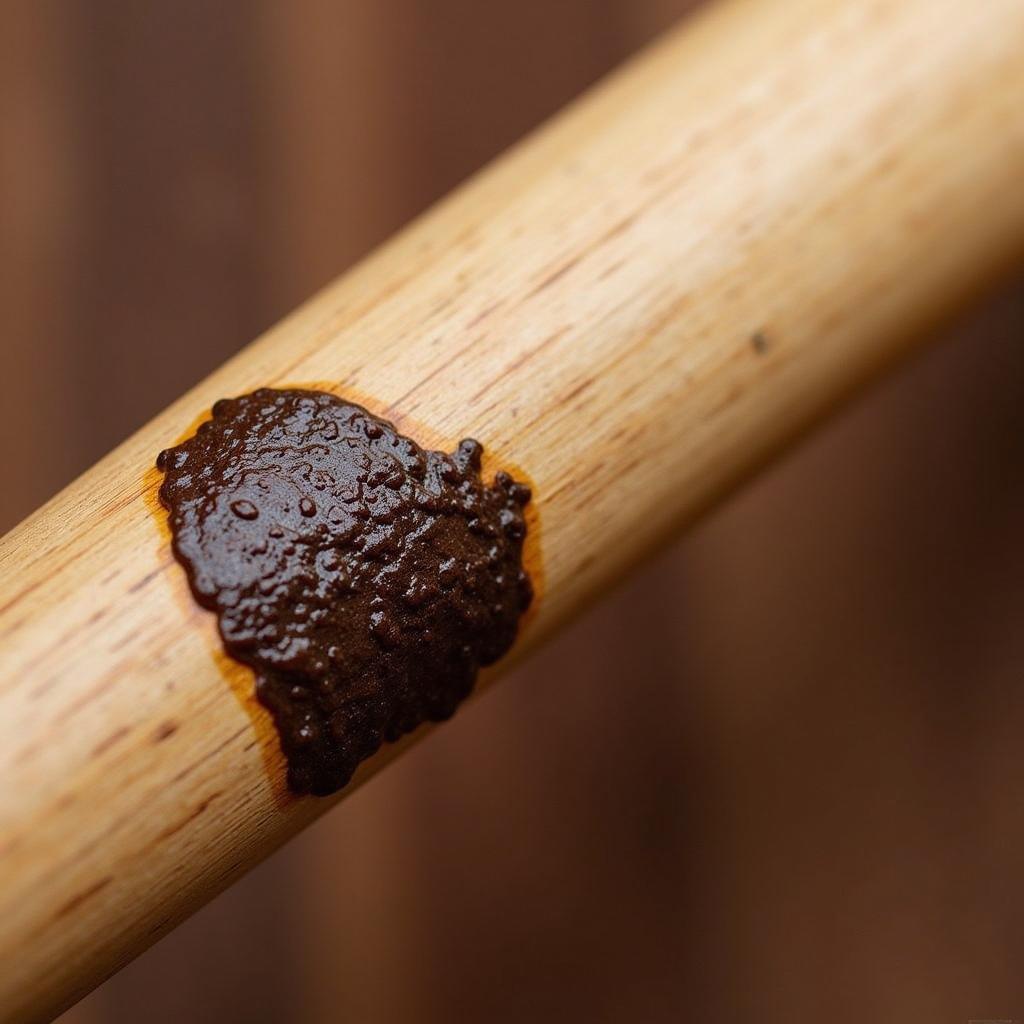 Pine Tar on a Baseball Bat