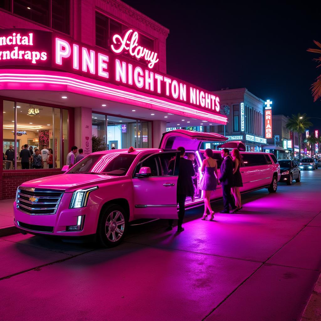 Pink Limo in Houston Nightlife