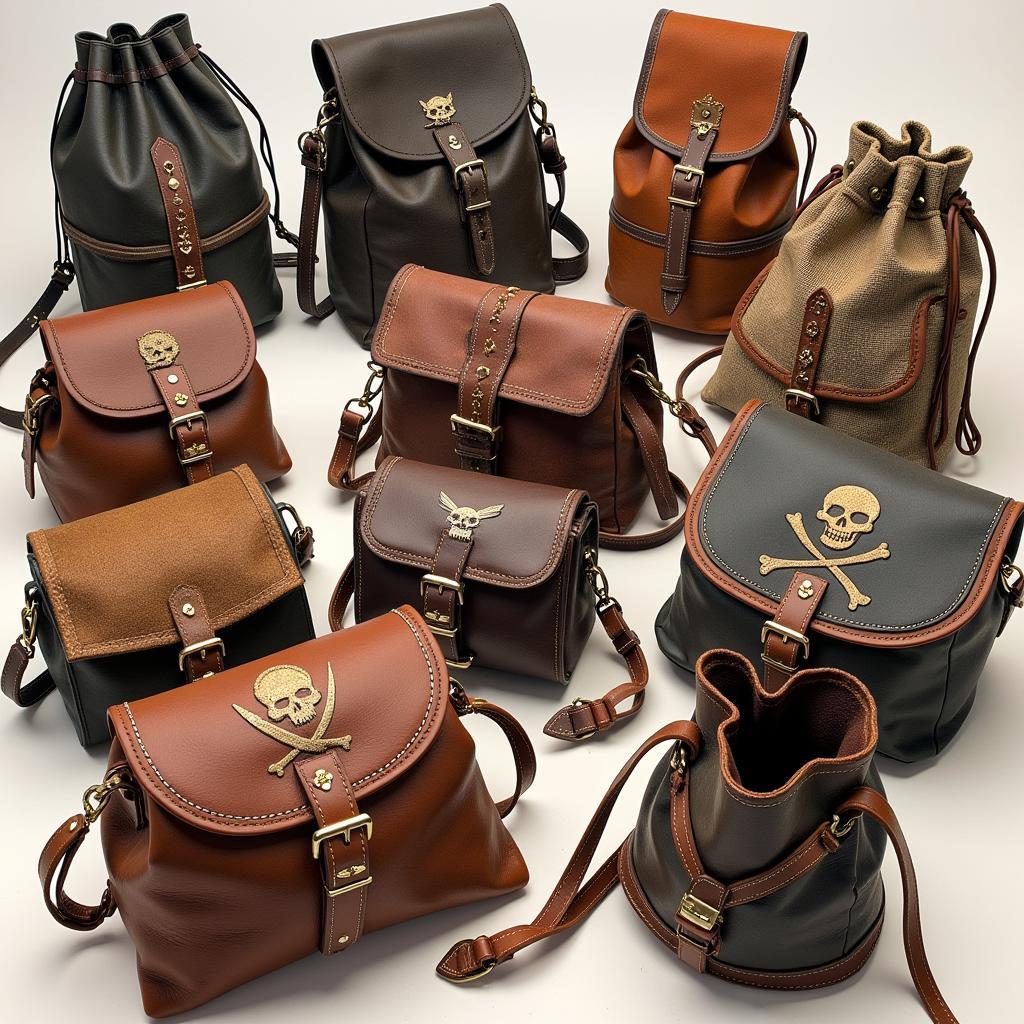 Different Styles of Pirate Bags