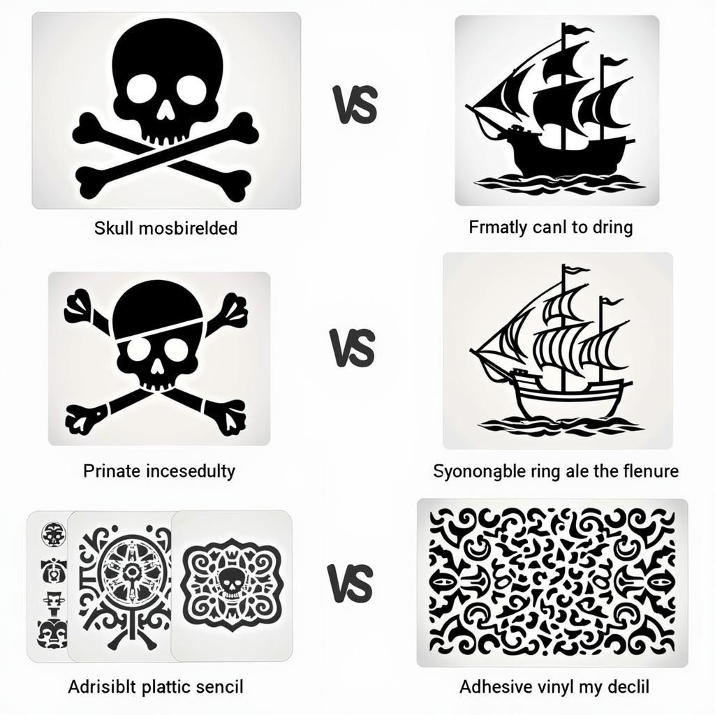 Pirate Stencil Types for DIY Projects