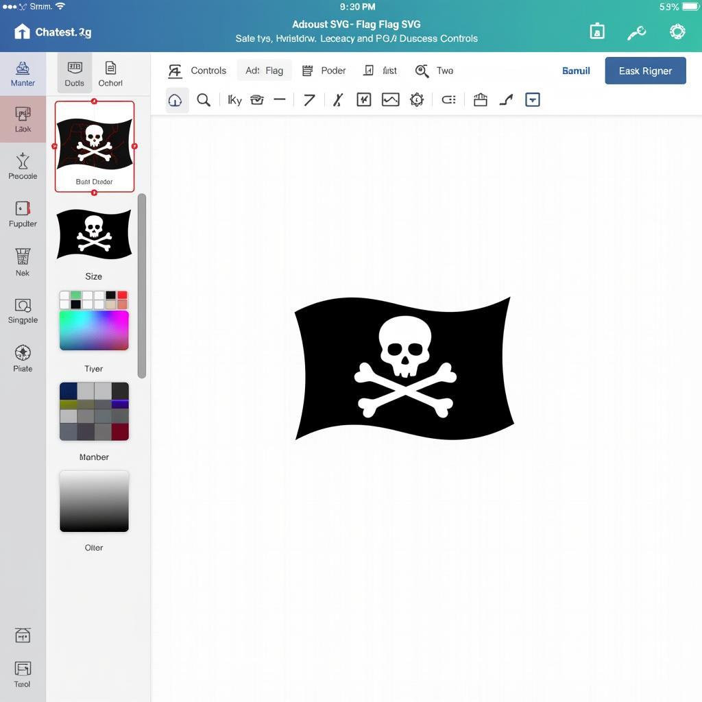 Customizing pirate SVGs in design software