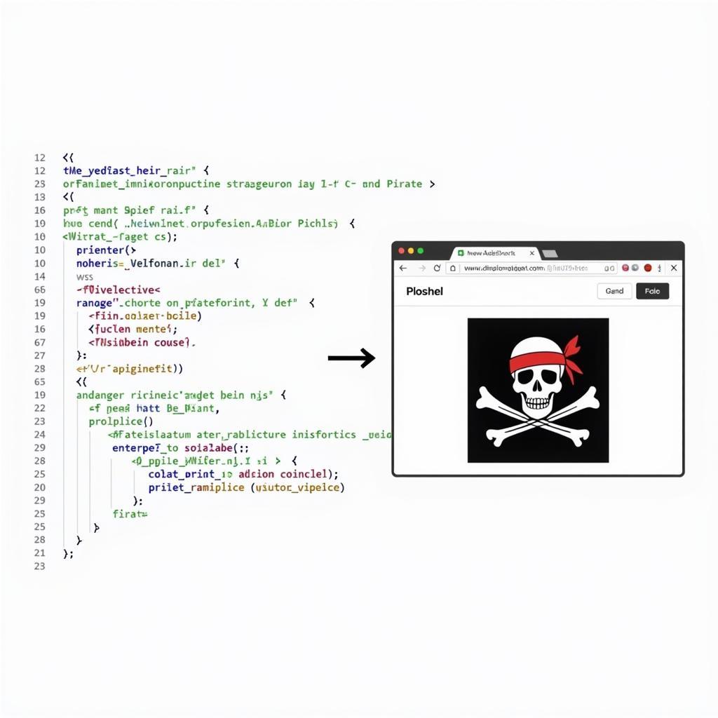 Integrating pirate SVGs into a website design