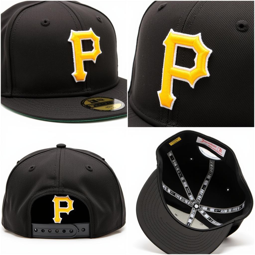 Details of a Pittsburgh Pirates Fitted Hat with Patch