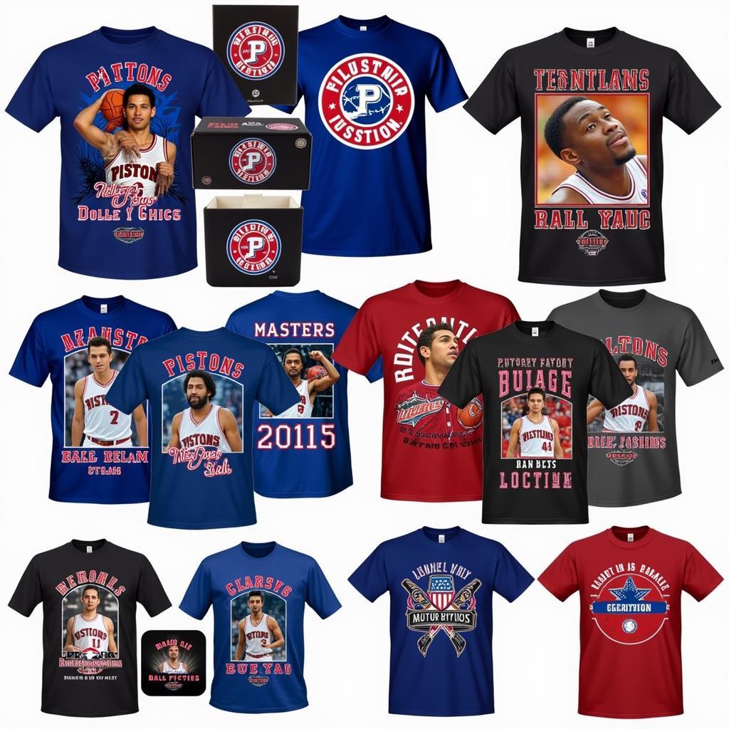 Pistons Motor City T-Shirt Designs