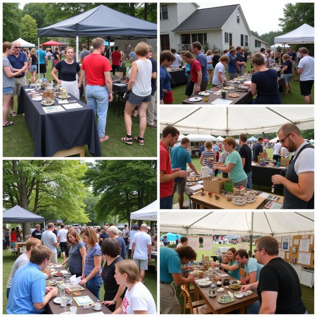 Local Artisans and Crafts at Pittsburg NH Old Home Day Craft Fair