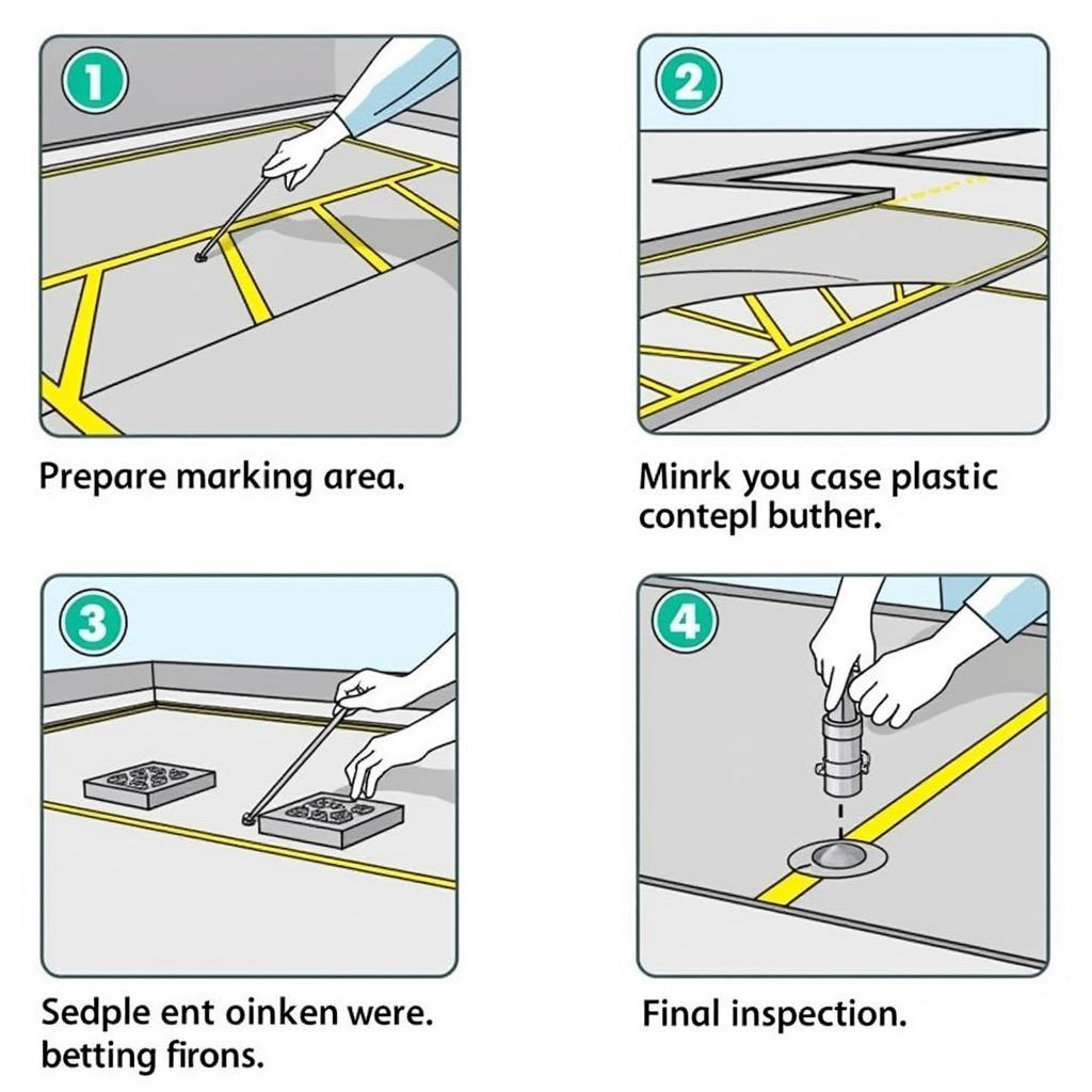 Plastic Parking Block Installation Guide