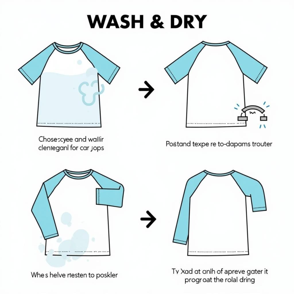 Washing and Drying Instructions for Pop It Baseball Tee